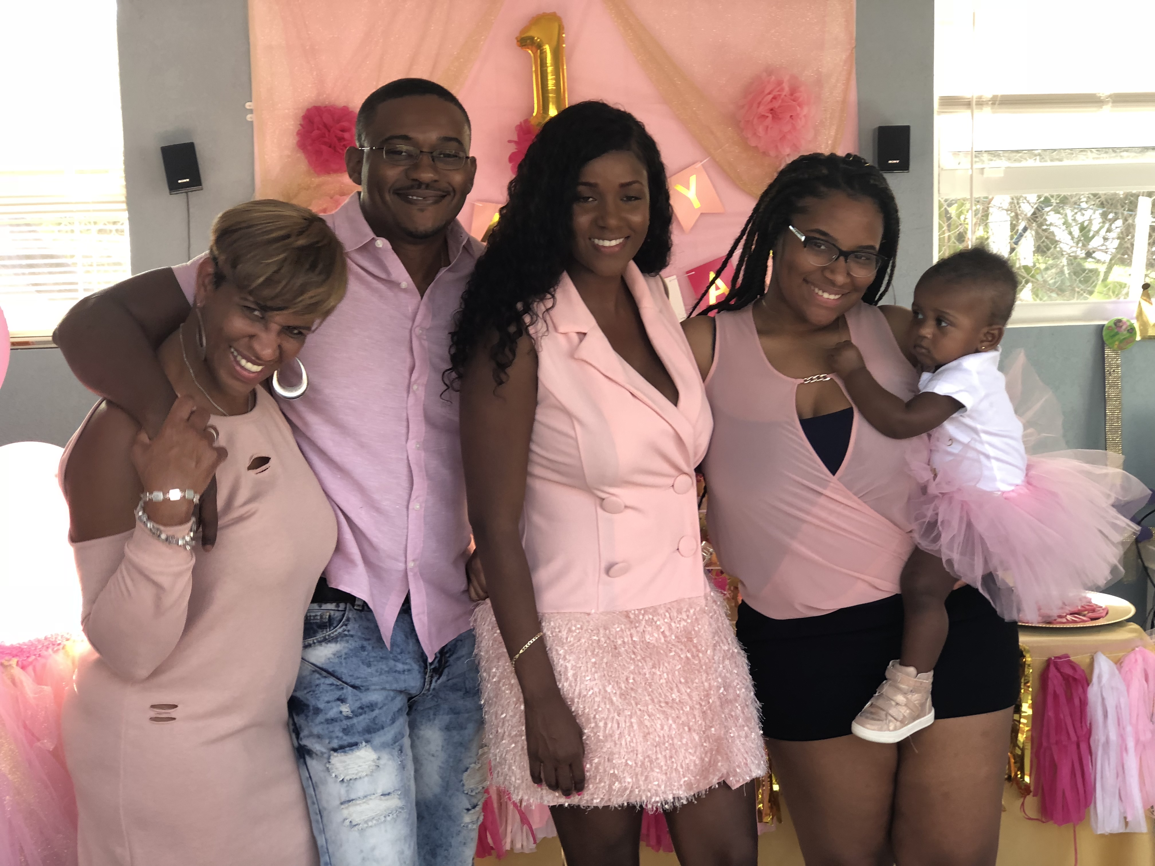 Rudy's family celebrating together